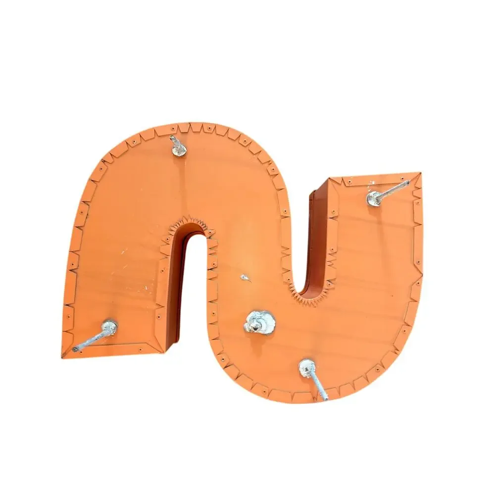 Commercial Channel Letter S Storefront Sign 22” SSC Lighted Orange